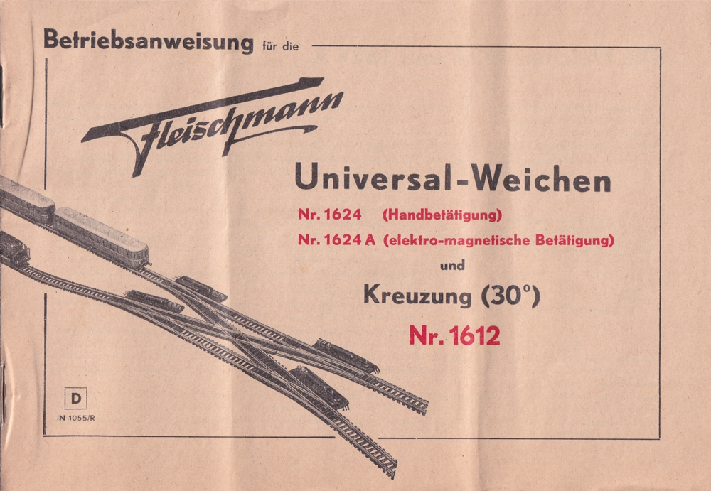 Fleischmann Betriebsanweisung 1624 Abb.1