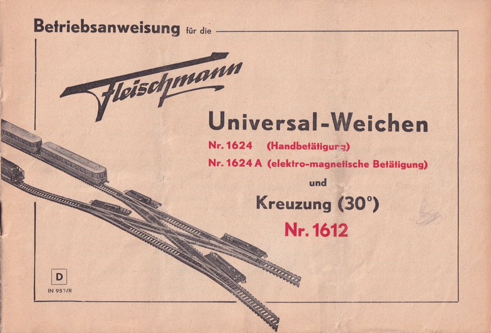 Fleischmann Betriebsanweisung 1624 Abb.1