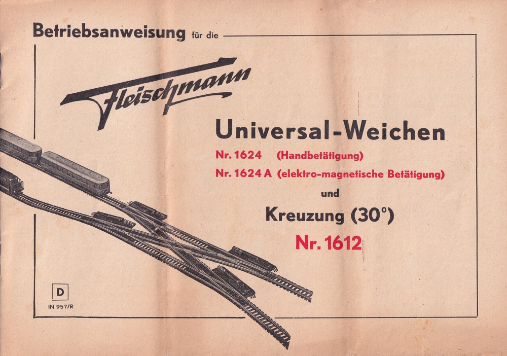 Fleischmann Betriebsanweisung 1624 Abb.1