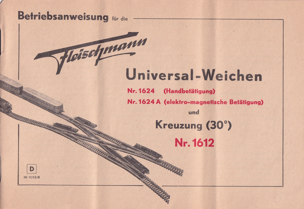 Fleischmann Betriebsanweisung 1624 Abb.1