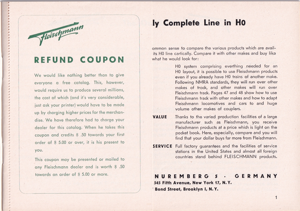 Fleischmann Gesamtkatalog 1956 Abb.3