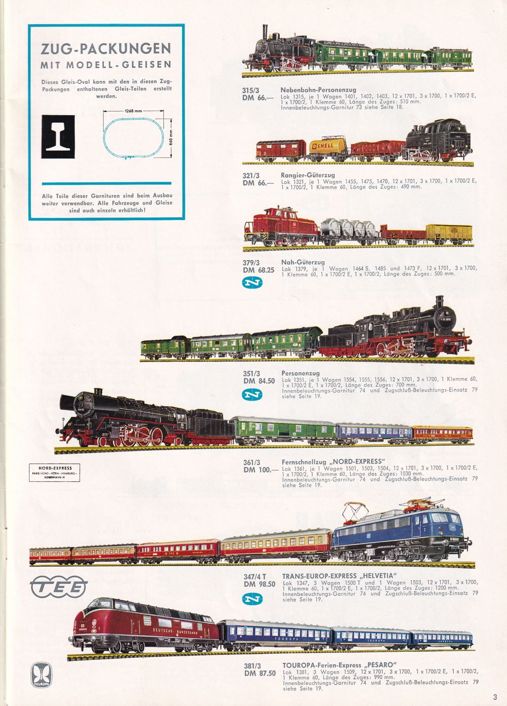 Fleischmann Gesamtkatalog 1966/67 Abb.3