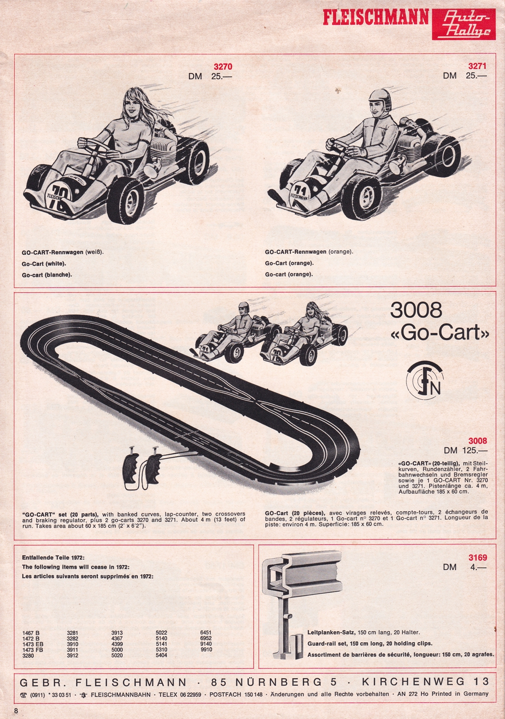 Fleischmann Neuheitenbroschüre 1972 Abb.2